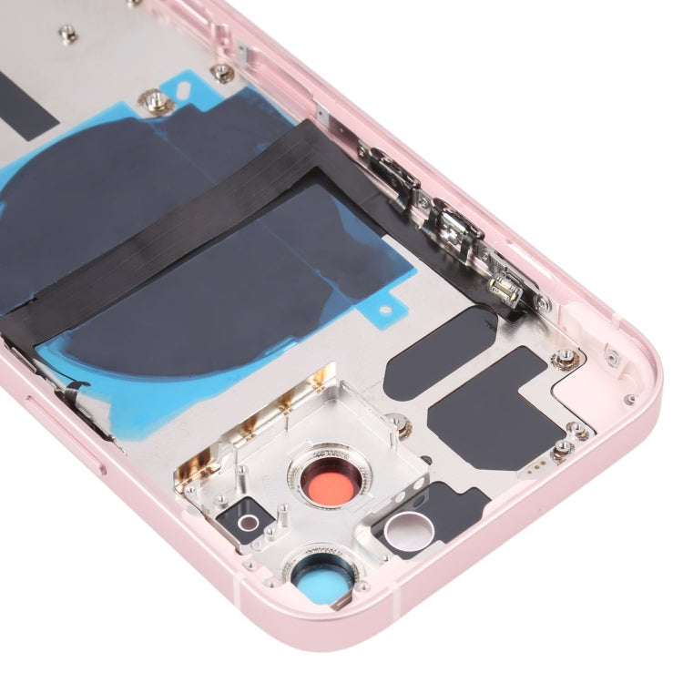 For iPhone 13 Battery Back Cover with Side Keys & Card Tray & Power + Volume Flex Cable & Wireles...