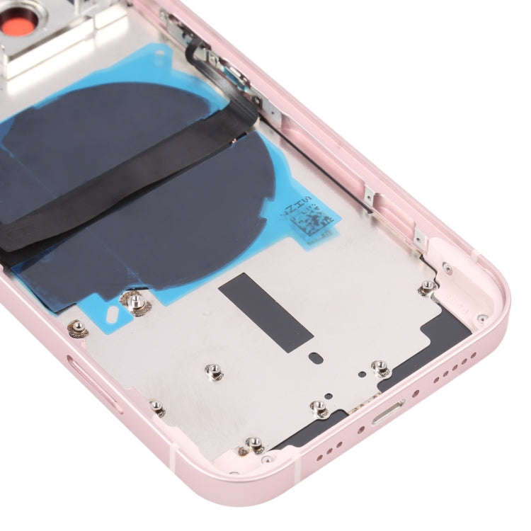 For iPhone 13 Battery Back Cover with Side Keys & Card Tray & Power + Volume Flex Cable & Wireles...