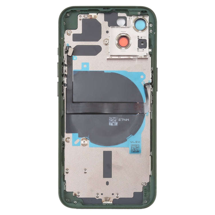 For iPhone 13 Battery Back Cover with Side Keys & Card Tray & Power + Volume Flex Cable & Wireles...