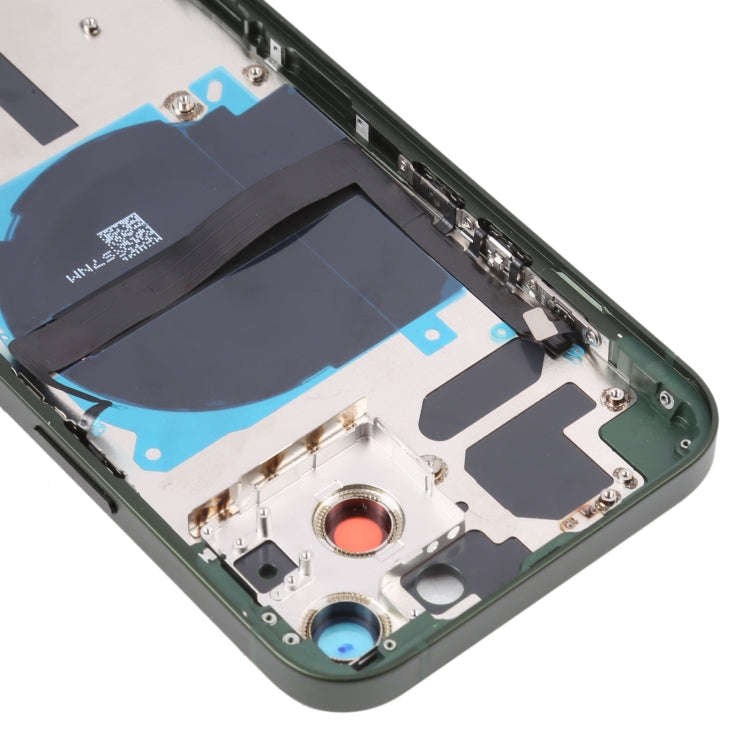 For iPhone 13 Battery Back Cover with Side Keys & Card Tray & Power + Volume Flex Cable & Wireles...