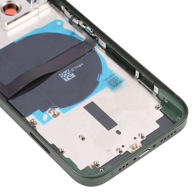 For iPhone 13 Battery Back Cover with Side Keys & Card Tray & Power + Volume Flex Cable & Wireles...