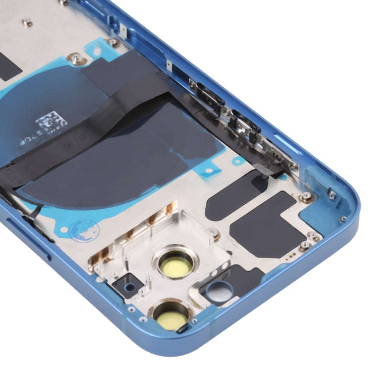 For iPhone 13 Battery Back Cover with Side Keys & Card Tray & Power + Volume Flex Cable & Wireles...