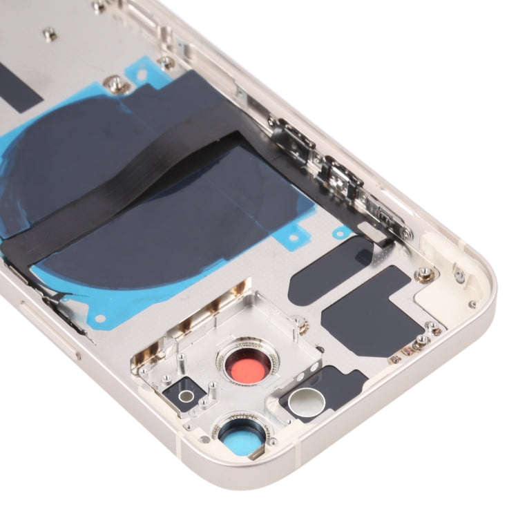 For iPhone 13 Battery Back Cover with Side Keys & Card Tray & Power + Volume Flex Cable & Wireles...