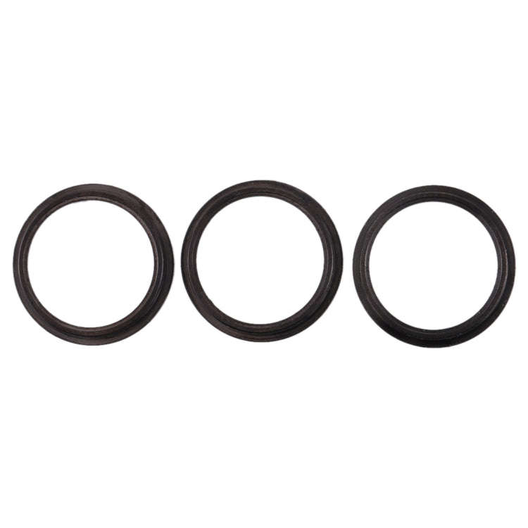 3 PCS Rear Camera Glass Lens Metal Protector Hoop Ring for iPhone 11 Pro & 11 Pro Max(Grey)