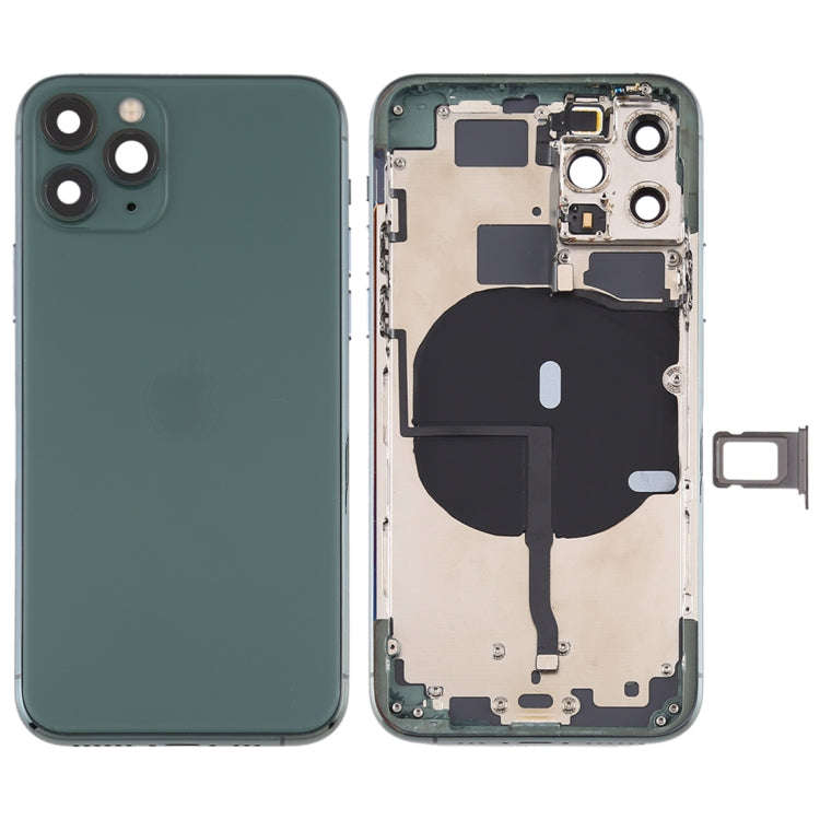 Battery Back Cover (with Side Keys & Card Tray & Power + Volume Flex Cable & Wireless Charging Mo...