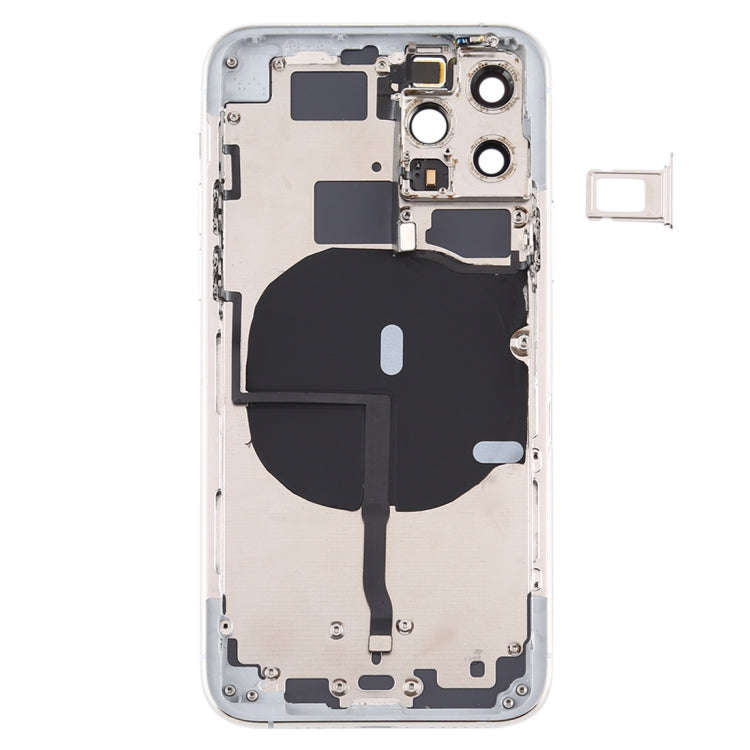 Battery Back Cover (with Side Keys & Card Tray & Power + Volume Flex Cable & Wireless Charging Mo...