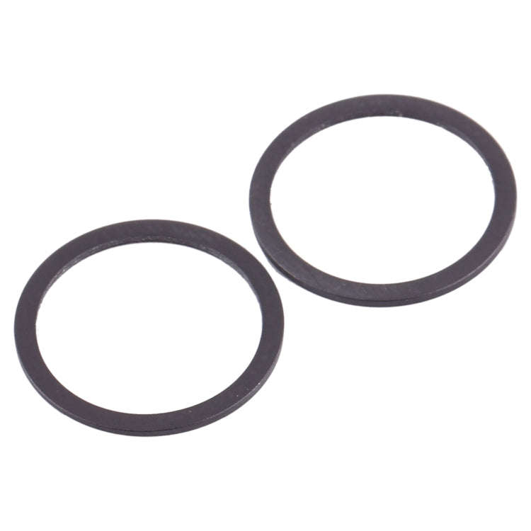 2 PCS Rear Camera Glass Lens Metal Protector Hoop Ring for iPhone 12 Mini(Blue)