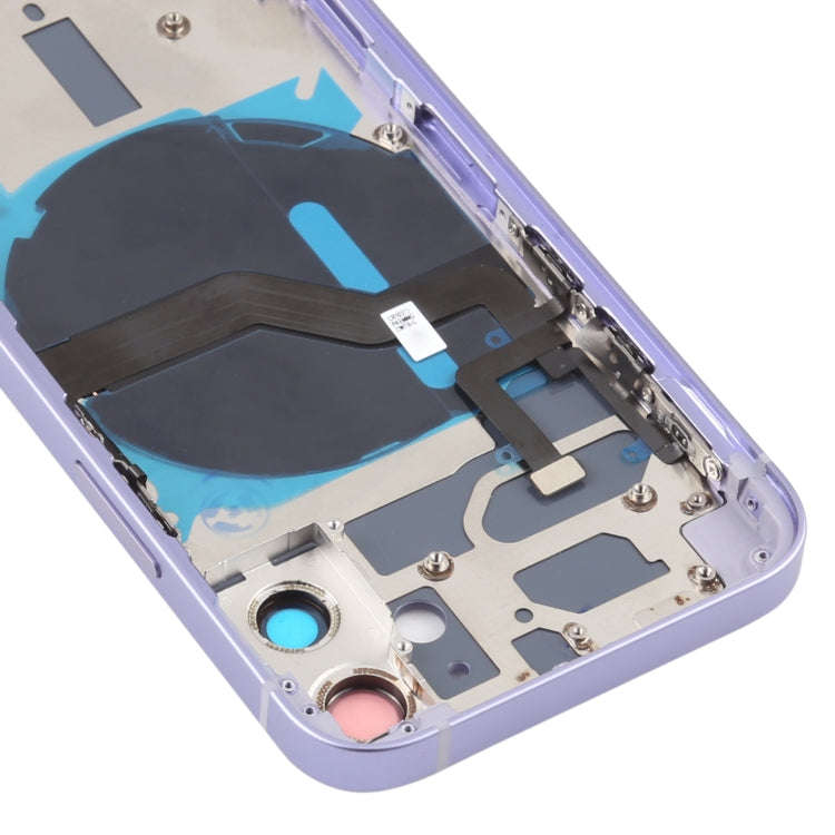 Battery Back Cover (with Side Keys & Card Tray & Power + Volume Flex Cable & Wireless Charging Mo...
