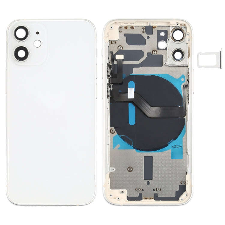 Battery Back Cover (with Side Keys & Card Tray & Power + Volume Flex Cable & Wireless Charging Mo...