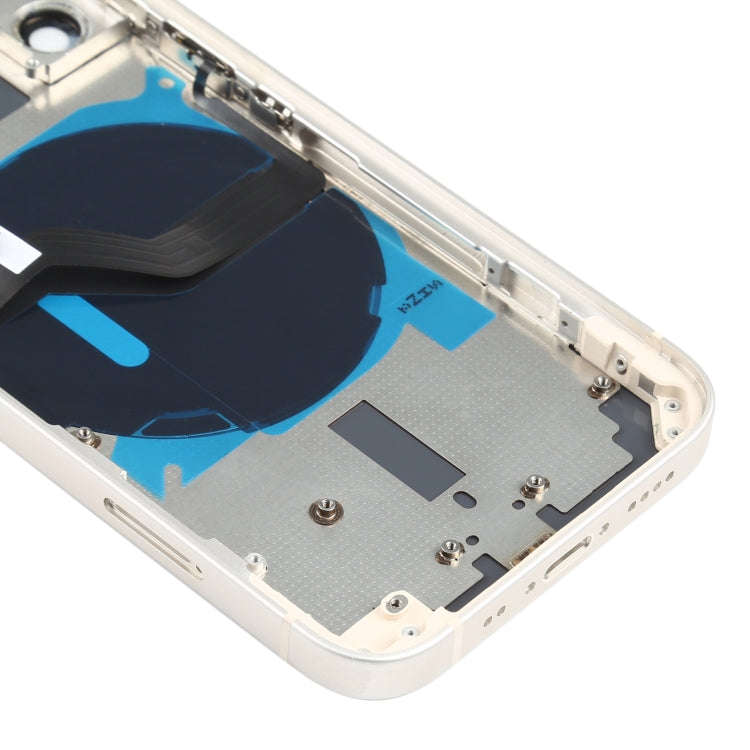Battery Back Cover (with Side Keys & Card Tray & Power + Volume Flex Cable & Wireless Charging Mo...