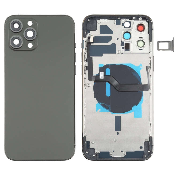 Battery Back Cover (with Side Keys & Card Tray & Power + Volume Flex Cable & Wireless Charging Mo...