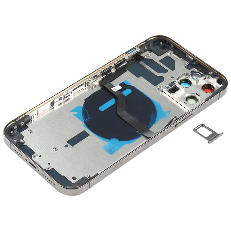 Battery Back Cover (with Side Keys & Card Tray & Power + Volume Flex Cable & Wireless Charging Mo...