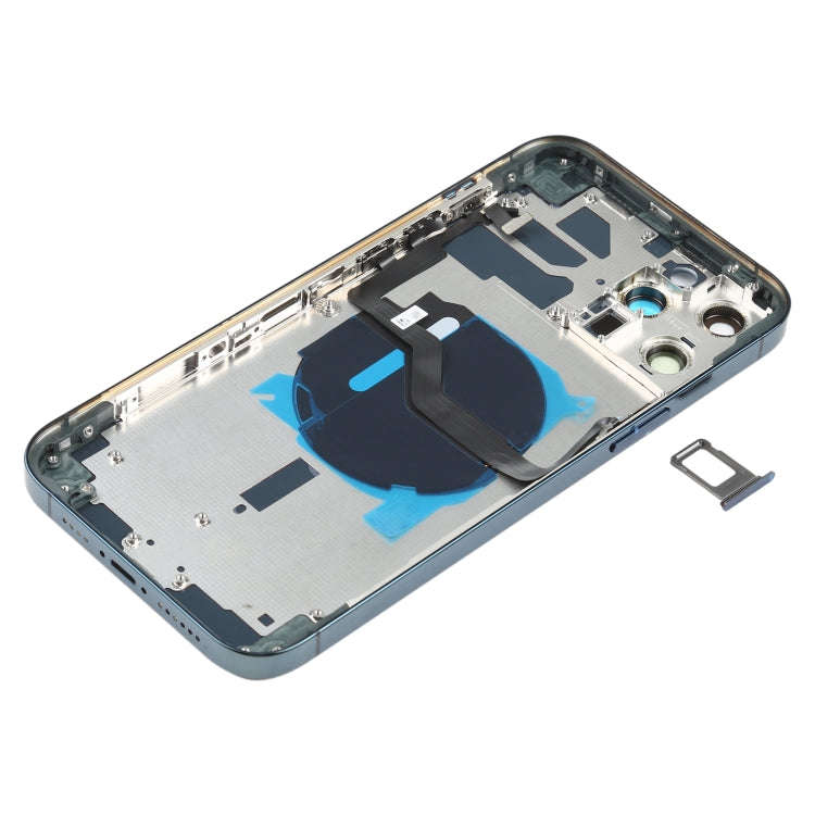 Battery Back Cover (with Side Keys & Card Tray & Power + Volume Flex Cable & Wireless Charging Mo...