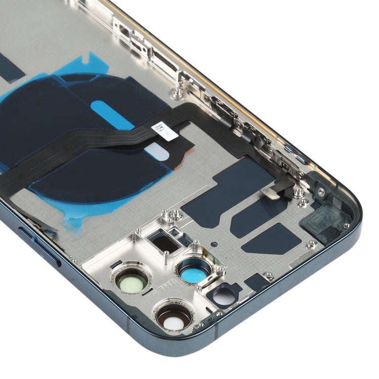 Battery Back Cover (with Side Keys & Card Tray & Power + Volume Flex Cable & Wireless Charging Mo...