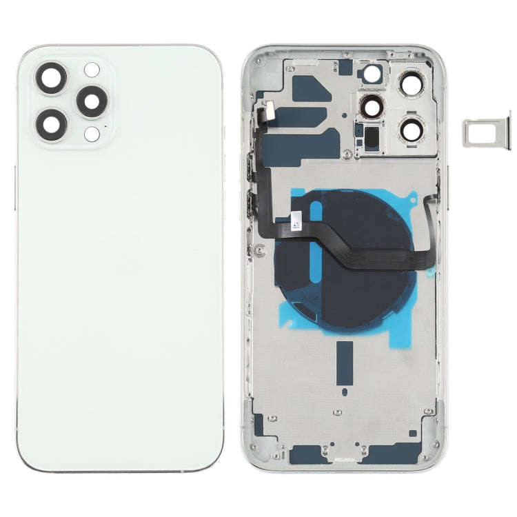 Battery Back Cover (with Side Keys & Card Tray & Power + Volume Flex Cable & Wireless Charging Mo...