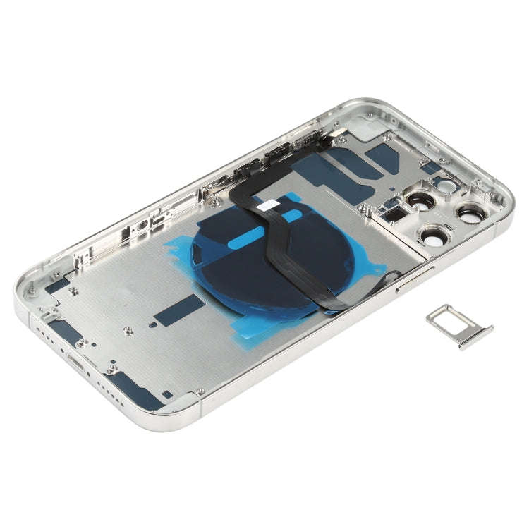 Battery Back Cover (with Side Keys & Card Tray & Power + Volume Flex Cable & Wireless Charging Mo...