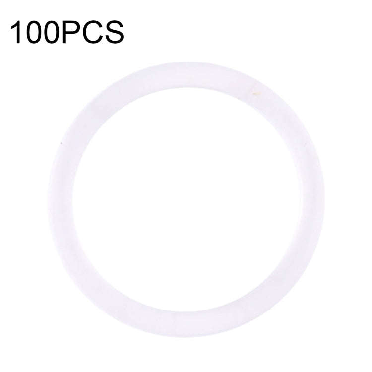 100 PCS Rear Camera Waterproof Rings for iPhone X-12 Pro Max (White)