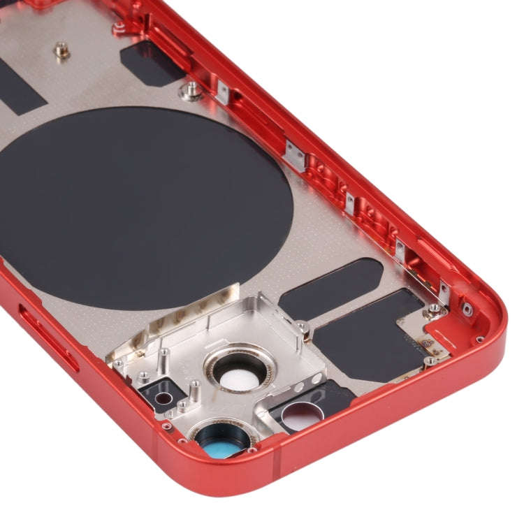 Back Housing Cover with SIM Card Tray & Side  Keys & Camera Lens for iPhone 13 Mini(Red)