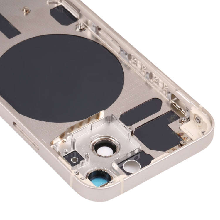 Back Housing Cover with SIM Card Tray & Side  Keys & Camera Lens for iPhone 13 Mini(White)