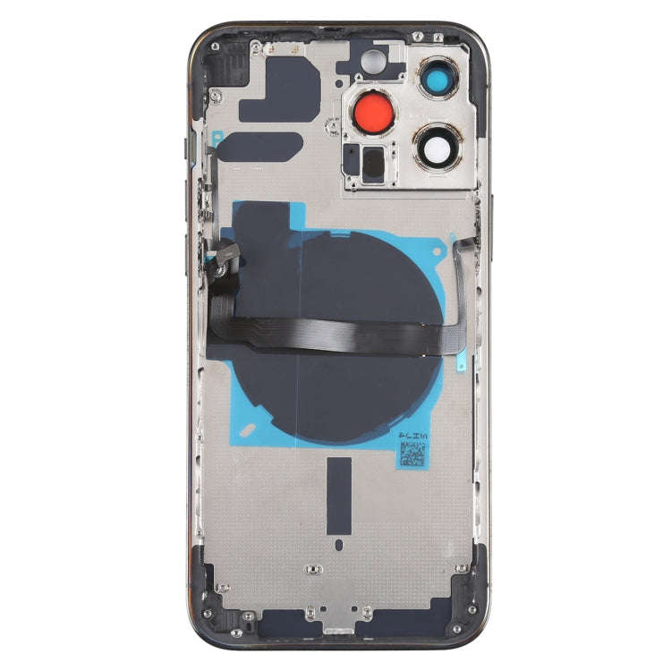 For iPhone 13 Pro Max Battery Back Cover with Side Keys & Card Tray & Power + Volume Flex Cable &...