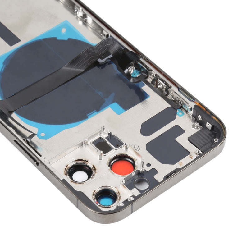 For iPhone 13 Pro Max Battery Back Cover with Side Keys & Card Tray & Power + Volume Flex Cable &...