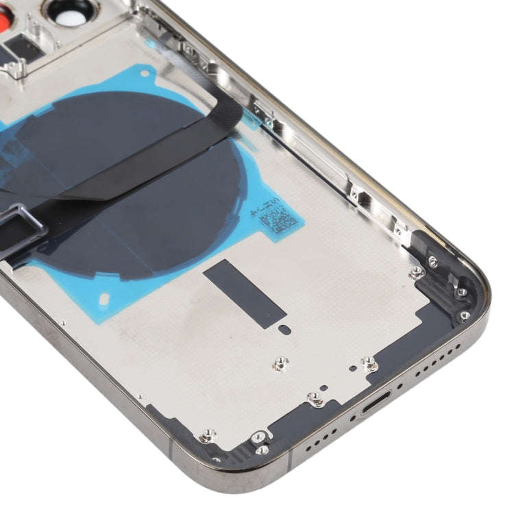 For iPhone 13 Pro Max Battery Back Cover with Side Keys & Card Tray & Power + Volume Flex Cable &...