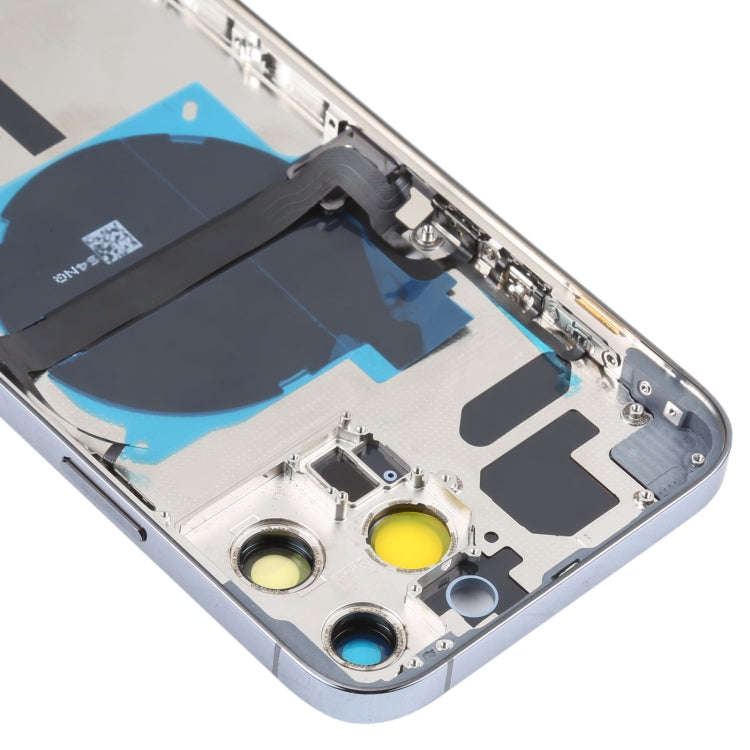 For iPhone 13 Pro Max Battery Back Cover with Side Keys & Card Tray & Power + Volume Flex Cable &...