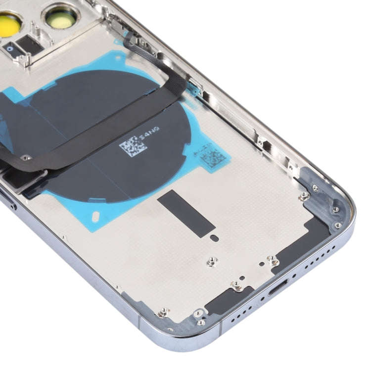 For iPhone 13 Pro Max Battery Back Cover with Side Keys & Card Tray & Power + Volume Flex Cable &...