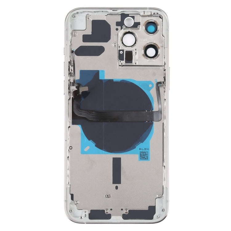 For iPhone 13 Pro Max Battery Back Cover with Side Keys & Card Tray & Power + Volume Flex Cable &...