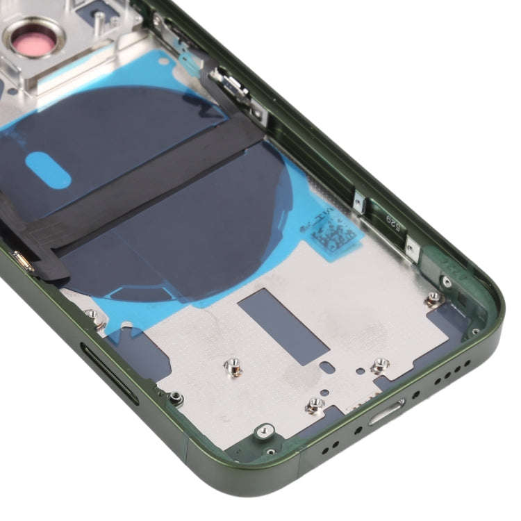For iPhone 13 mini Battery Back Cover with Side Keys & Card Tray & Power + Volume Flex Cable & Wi...