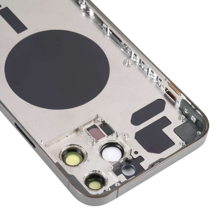 Back Housing Cover with SIM Card Tray & Side  Keys & Camera Lens for iPhone 13 Pro Max(Black)