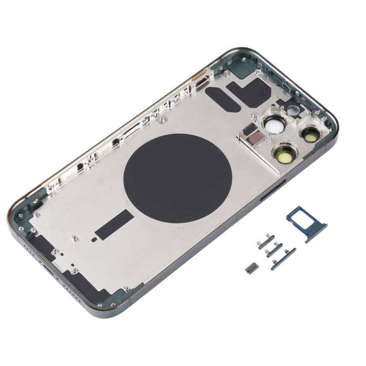 Back Housing Cover with SIM Card Tray & Side  Keys & Camera Lens for iPhone 13 Pro Max(Green)