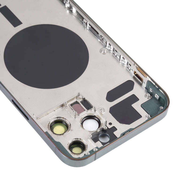 Back Housing Cover with SIM Card Tray & Side  Keys & Camera Lens for iPhone 13 Pro Max(Green)