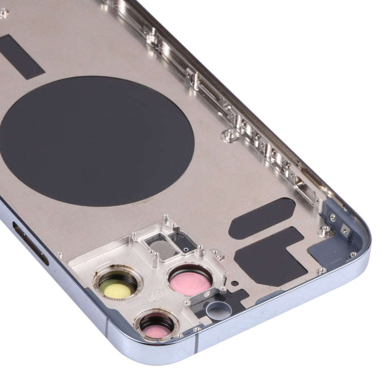 Back Housing Cover with SIM Card Tray & Side  Keys & Camera Lens for iPhone 13 Pro Max(Blue)