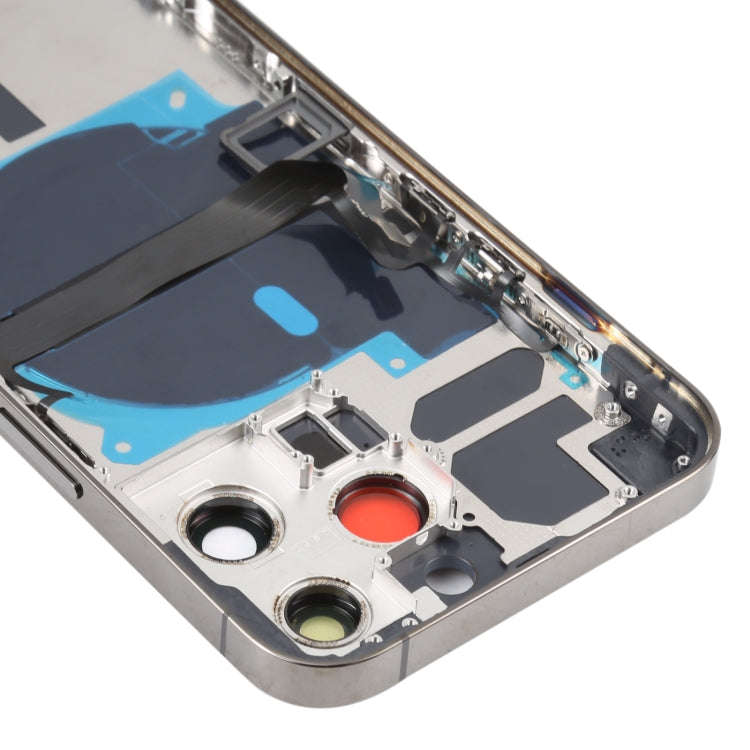 For iPhone 13 Pro Battery Back Cover with Side Keys & Card Tray & Power + Volume Flex Cable & Wir...