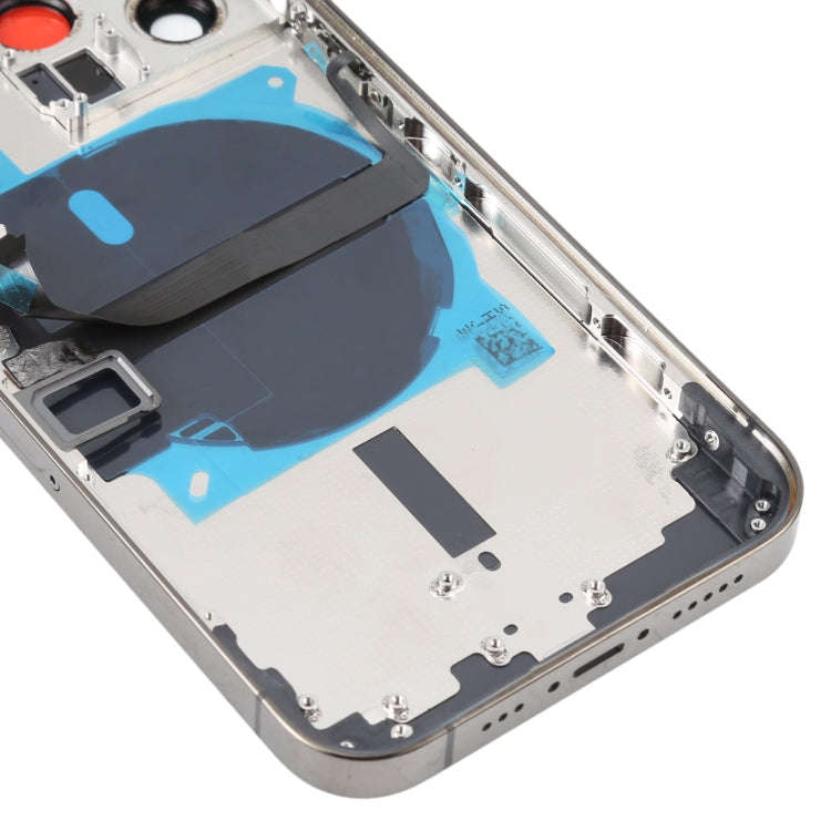 For iPhone 13 Pro Battery Back Cover with Side Keys & Card Tray & Power + Volume Flex Cable & Wir...