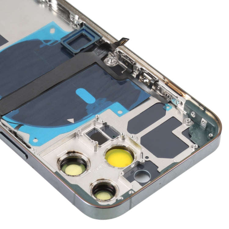 For iPhone 13 Pro Battery Back Cover with Side Keys & Card Tray & Power + Volume Flex Cable & Wir...