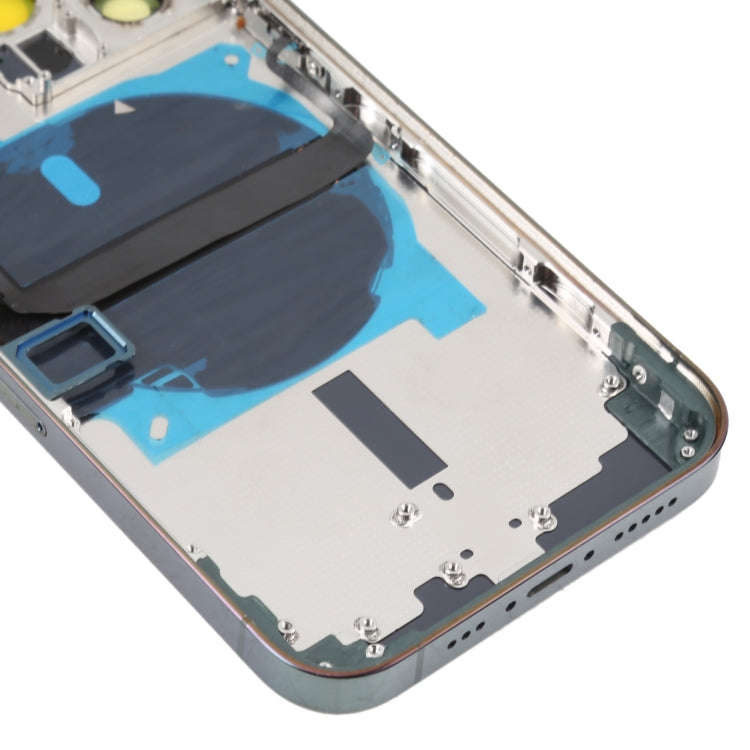 For iPhone 13 Pro Battery Back Cover with Side Keys & Card Tray & Power + Volume Flex Cable & Wir...