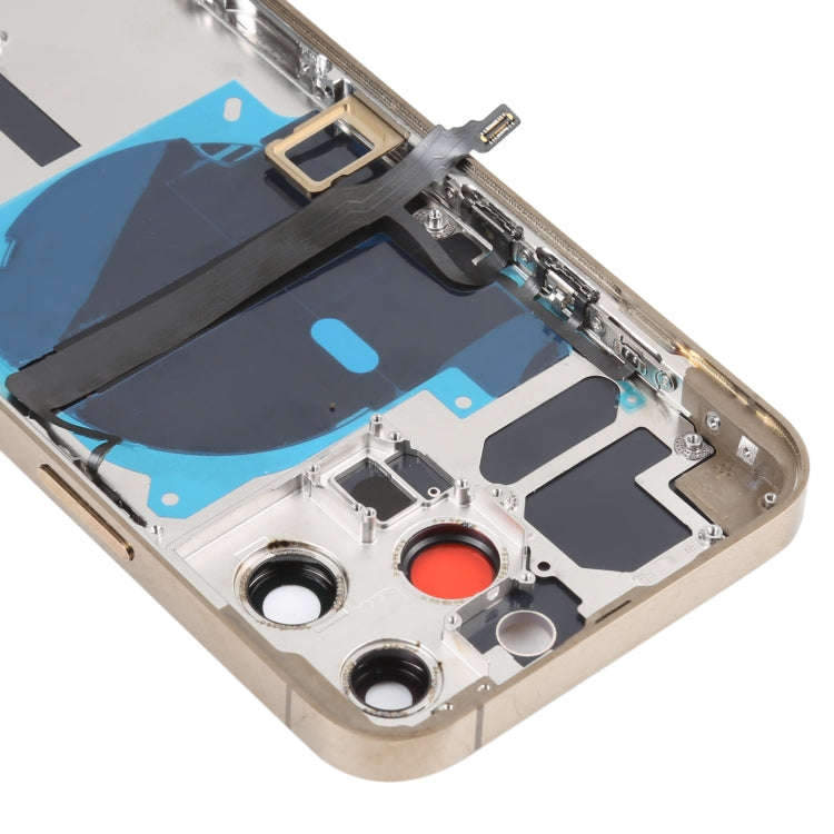 For iPhone 13 Pro Battery Back Cover with Side Keys & Card Tray & Power + Volume Flex Cable & Wir...