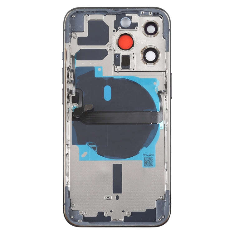 For iPhone 13 Pro Battery Back Cover with Side Keys & Card Tray & Power + Volume Flex Cable & Wir...