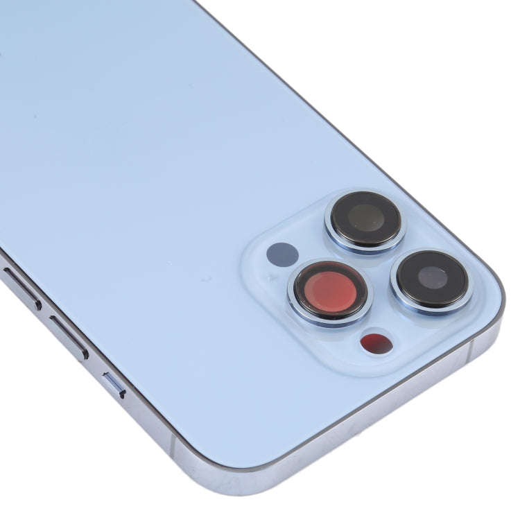 For iPhone 13 Pro Battery Back Cover with Side Keys & Card Tray & Power + Volume Flex Cable & Wir...