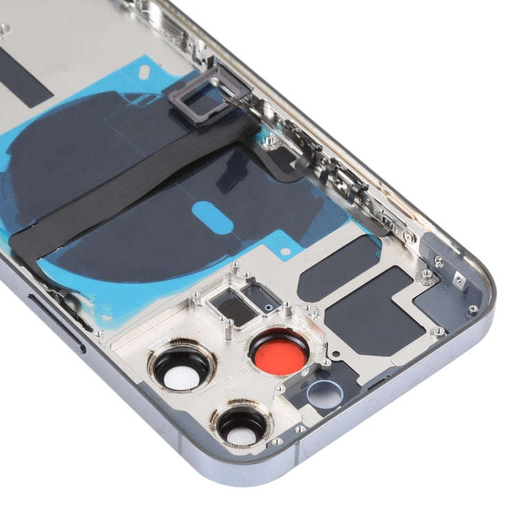 For iPhone 13 Pro Battery Back Cover with Side Keys & Card Tray & Power + Volume Flex Cable & Wir...