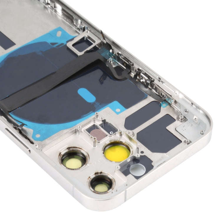 For iPhone 13 Pro Battery Back Cover with Side Keys & Card Tray & Power + Volume Flex Cable & Wir...