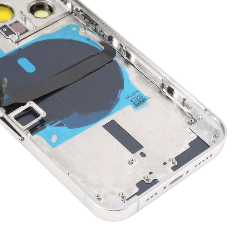 For iPhone 13 Pro Battery Back Cover with Side Keys & Card Tray & Power + Volume Flex Cable & Wir...