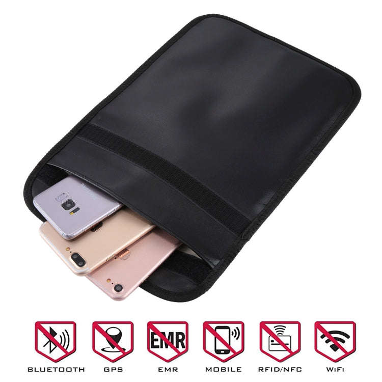 Anti-Radiation Signal Blocking Case for Cell Phone, Size: 28cm x 22.7cm(Black)