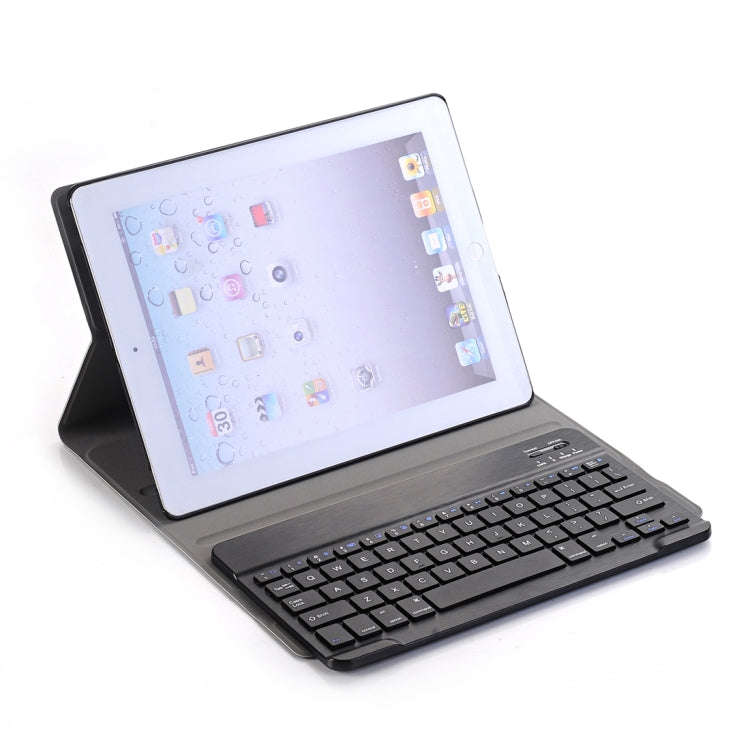 A02 for iPad 4 / 3 / 2 Universal Ultra-thin ABS Horizontal Flip Tablet Case + Bluetooth Keyboard(...