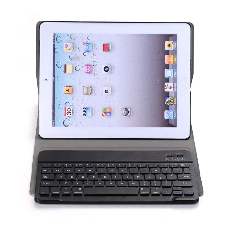 A02 for iPad 4 / 3 / 2 Universal Ultra-thin ABS Horizontal Flip Tablet Case + Bluetooth Keyboard(...