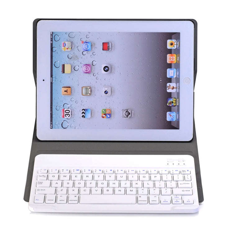 A02 for iPad 4 / 3 / 2 Universal Ultra-thin ABS Horizontal Flip Tablet Case + Bluetooth Keyboard(...