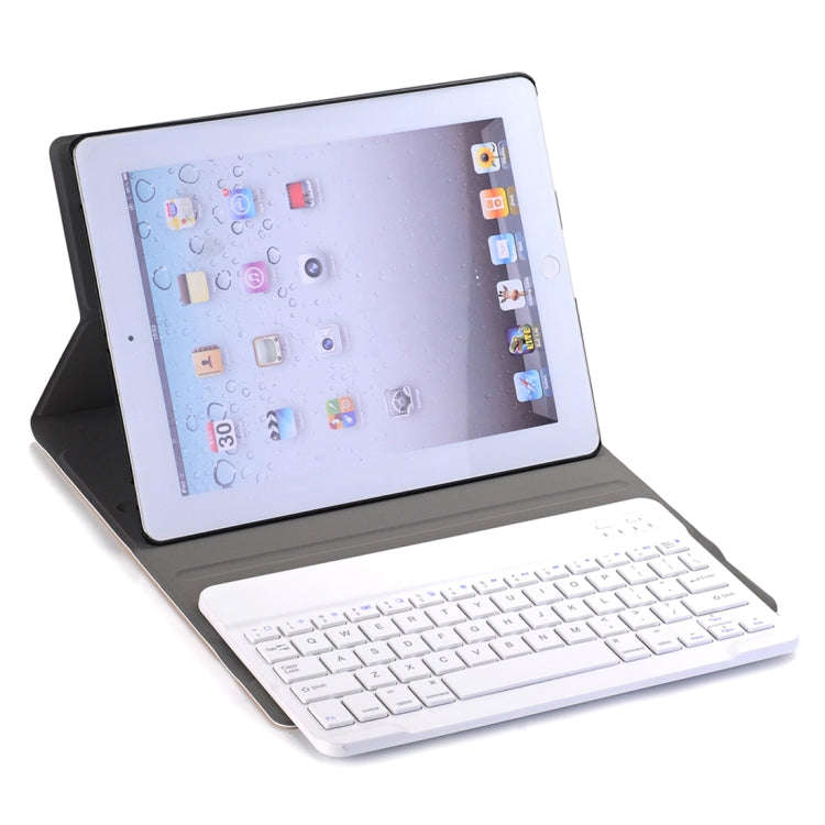 A02 for iPad 4 / 3 / 2 Universal Ultra-thin ABS Horizontal Flip Tablet Case + Bluetooth Keyboard(...