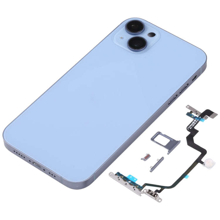 Back Housing Cover with Appearance Imitation of iP14 for iPhone XR(Blue)